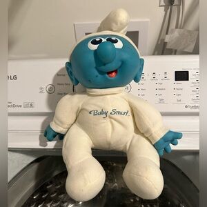 1984 Baby Smurf Stuffed Animal